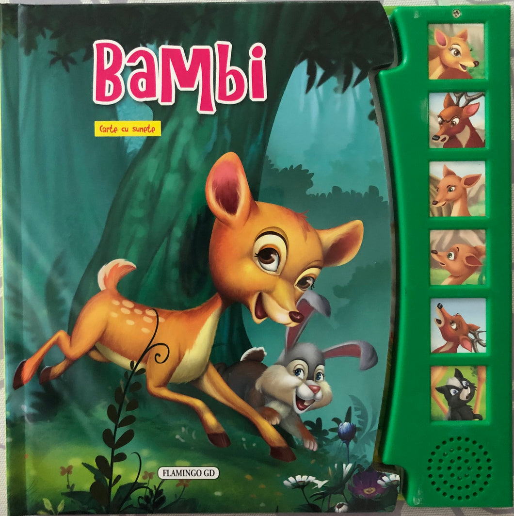Carte de citit si ascultat povestea Bambi