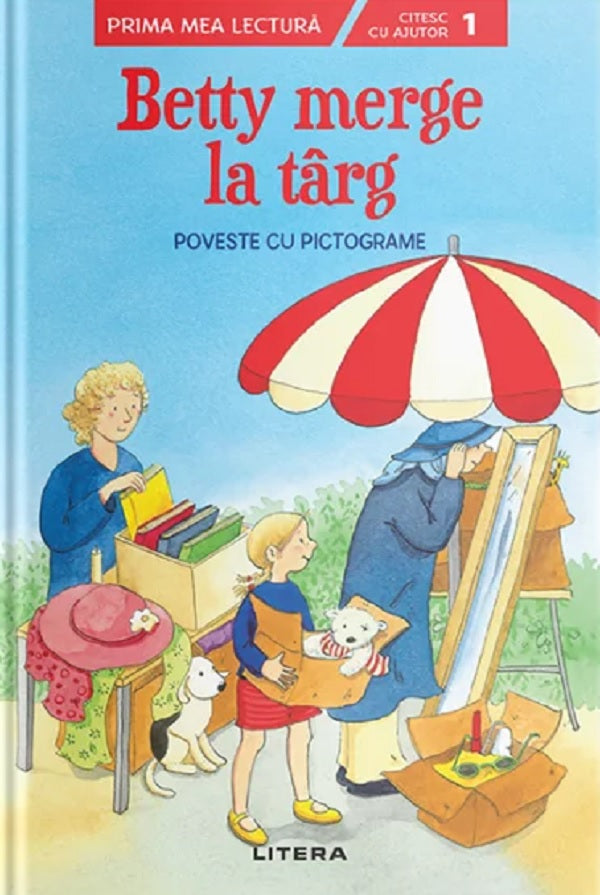 BETTY MERGE LA TARG POVESTE CU PICTOGRAME