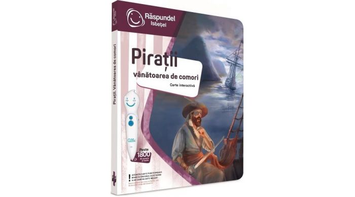 PIRATII VANATOAREA DE COMORI CARTE INTERACTIVA RASPUNDEL ISTETEL