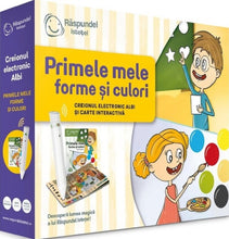 Load image into Gallery viewer, PRIMELE MELE FORME SI CULORI SET CREION ELECTRONIC SI CARTE INTERACTIVA RASPUNDEL ISTETEL
