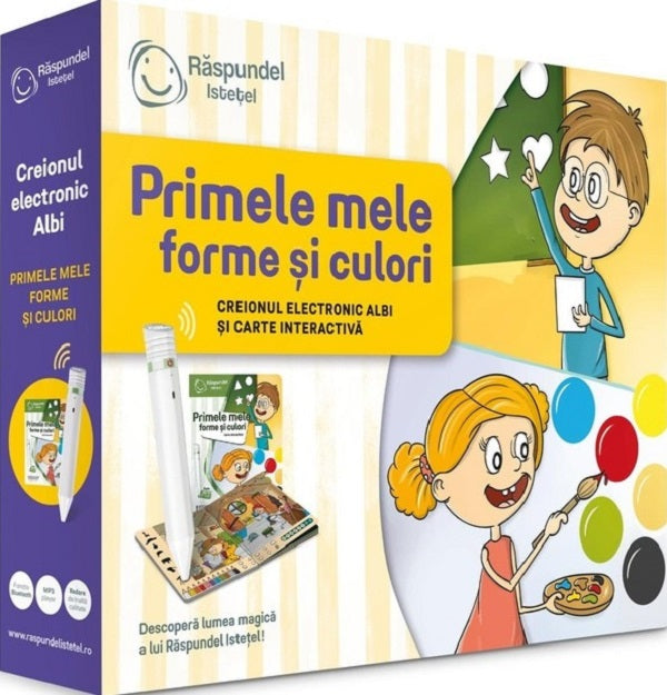 PRIMELE MELE FORME SI CULORI SET CREION ELECTRONIC SI CARTE INTERACTIVA RASPUNDEL ISTETEL