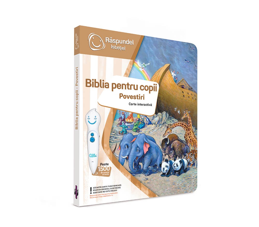 BIBLIA PENTRU COPII POVESTIRI CARTE INTERACTIVA RASPUNDEL ISTETEL