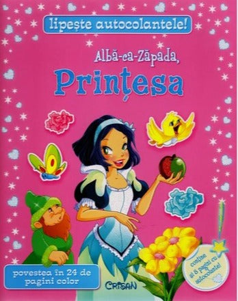 Alba ca Zapada Printesa LIPESTE AUTOCOLANTE