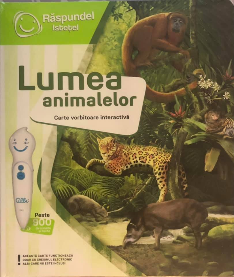 LUMEA ANIMALELOR carte vorbitoare interactiva RASPUNDEL ISTETEL