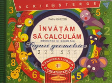 Load image into Gallery viewer, SCRIE SI STERGE INVATAM SA CALCULAM ADUNAREA SI SCADEREA FIGURI GEOMETRICE

