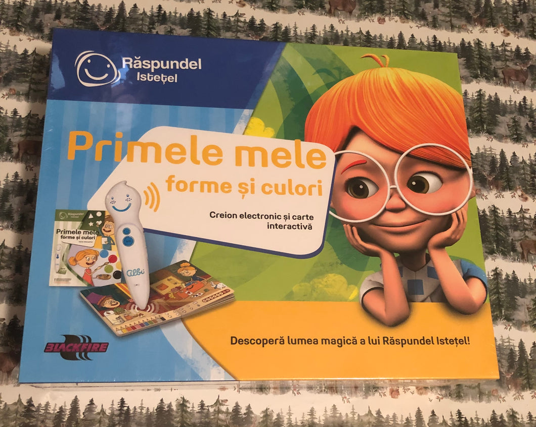 PRIMELE MELE FORME SI CULORI SET CREION ELECTRONIC SI CARTE INTERACTIVA RASPUNDEL ISTETEL