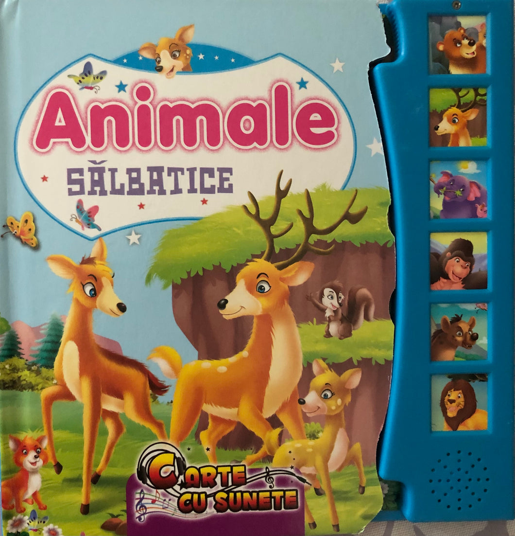 Carte cu sunete Animale salbatice