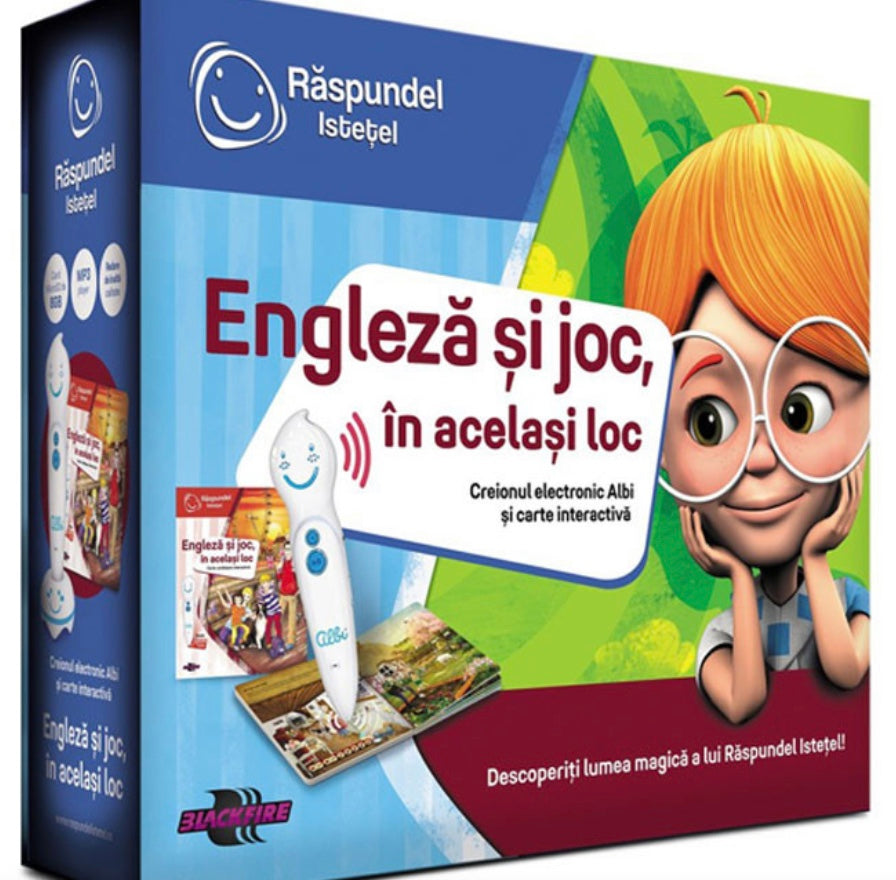 ENGLEZA SI JOC IN ACELASI LOC CREION ELECTRONIC ALBI SI CARTE INTERACTIVA