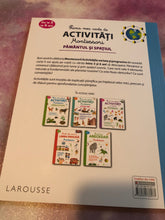 Load image into Gallery viewer, PRIMA MEA CARTE DE ACTIVITATI MONTESSORI PAMANTUL SI SPATIUL
