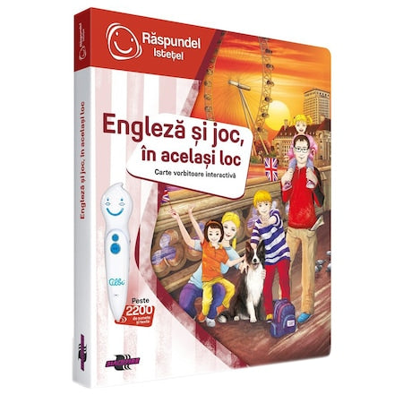 ENGLEZA SI JOC IN ACELASI LOC carte vorbitoare interactiva RASPUNDEL ISTETEL