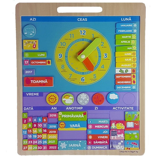 Calendar magnetic in limba romana, BigJigs